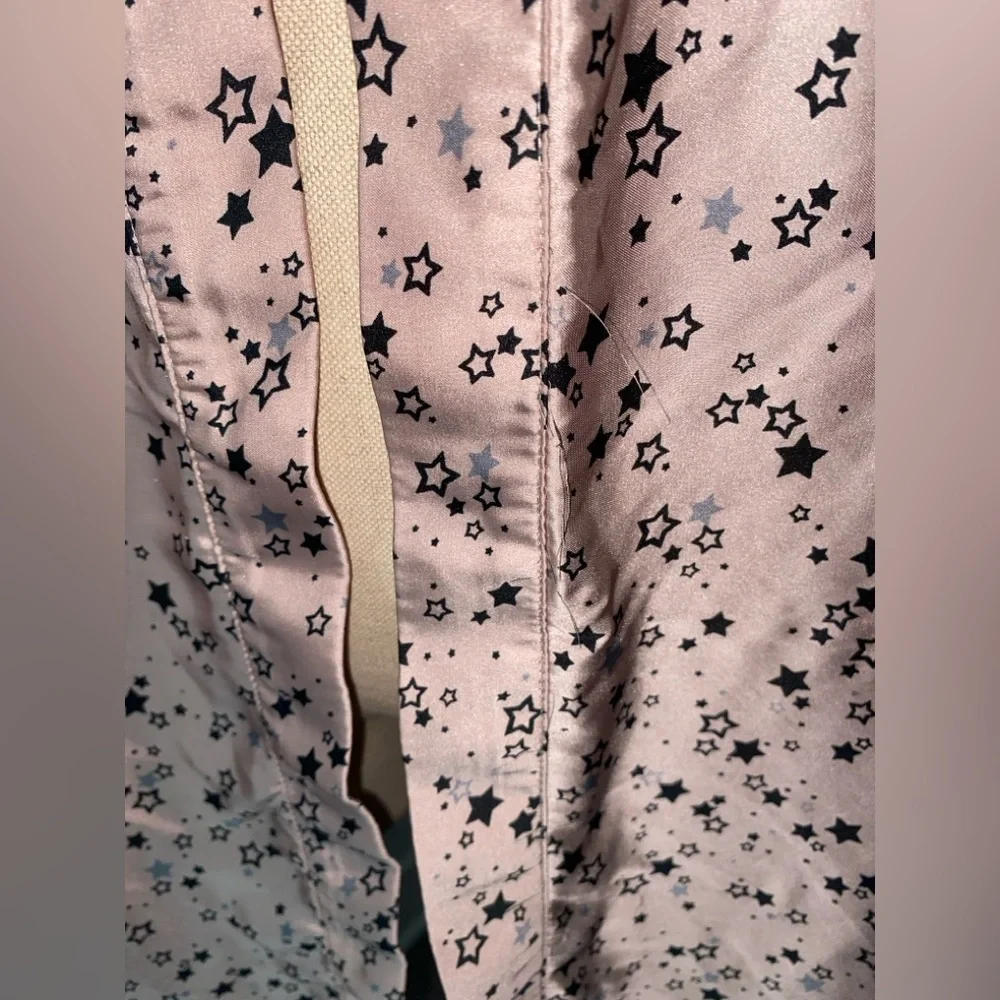 One Size Kimchi Blue Star Print Kimono Jacket in Pink 1255 - Picture 5 of 9